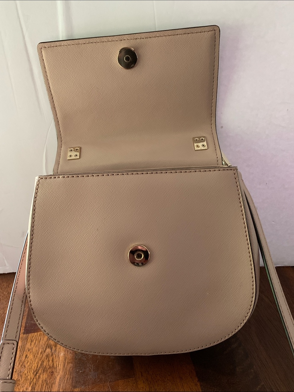 kate spade Blush Crossbody with Snake-Print Flap - Picture 6 of 8